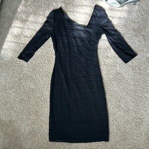 Guess Black Lace Dress